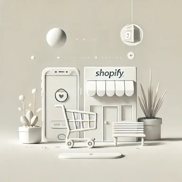 Ecommerce, shopping cart, light colors