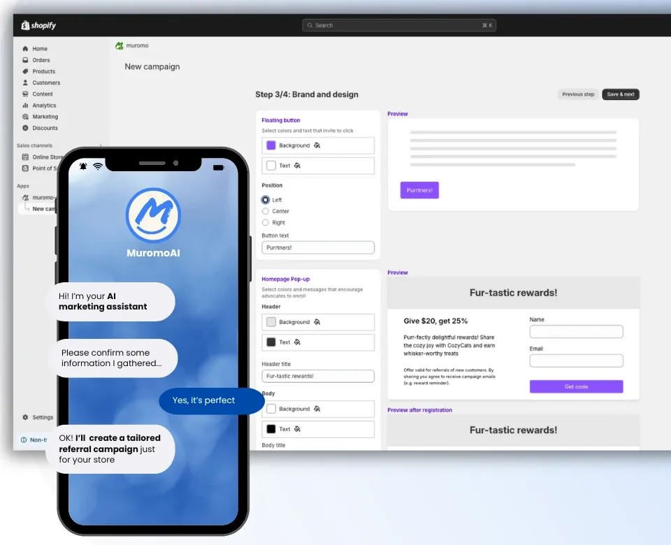 Muromo Shopify App Screenshot